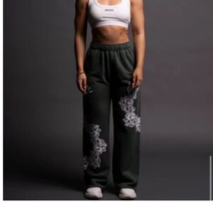 Darc Sport Dark Green Pants with White Accents